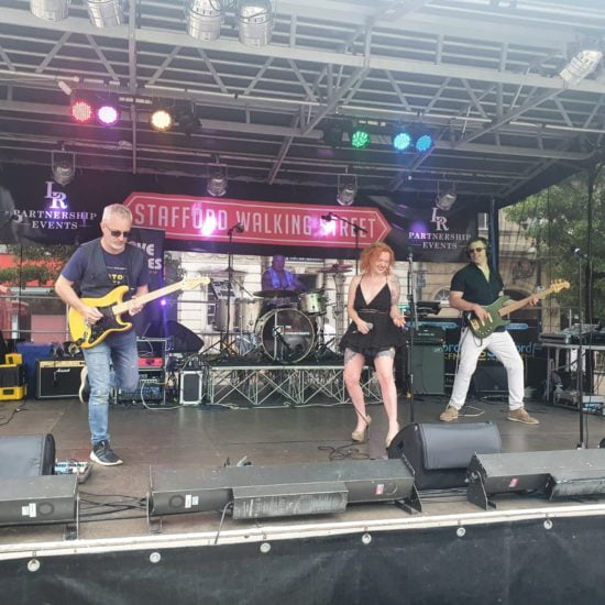 The Love Junkies playing at Stafford Walking Street