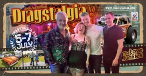 The Love Junkies playing at Dragstalgia 2024